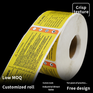 Nhà máy-trực tiếp tùy chỉnh dính Sticker cuộn in nhãn cho mỹ phẩm thực phẩm & trong suốt niêm phong nhãn không giới hạn Craft - Product Image 2