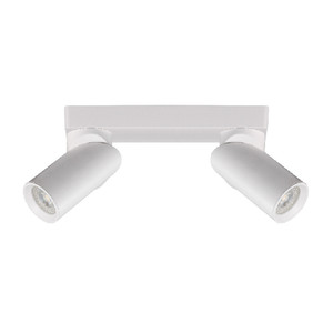Regleta de techo 2xgu10 blanca, diseño moderno y versátil, ideal para iluminación en hogares y oficinas. - Product Image 1