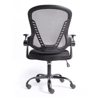 Chaise de bureau moderne noire réglable en hauteur, ergonomique, luxueuse, avec accoudoirs confortables et abordables