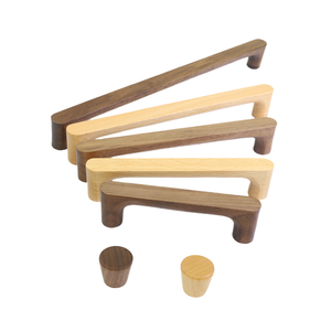 Wooden Cabinet Handle Cupboard Door <b>Knob</b> Kitchen Drawer Pulls Wardrobe Bathroom Door Hardware - Product Image 1