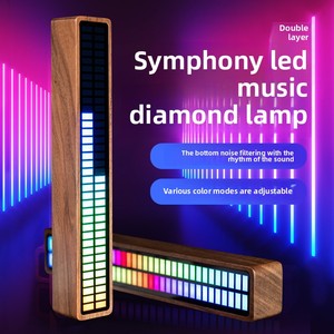 Đen Walnut xe phổ âm thanh với RGB âm thanh & ứng dụng di động điều khiển hàng tăng gấp đôi nhịp điệu ánh sáng <span class=keywords><strong>Bluetooth</strong></span> đón món quà mới lạ - Product Image 5