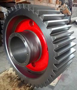 عجلة تروس فولاذية مخصصة مصنعة بتقنية التصنيع بالتحكم الرقمي بالحاسوب مع طلاء سطحي بالكربيد قطر كبير - Product Image 4