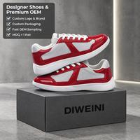 Chaussures de créateur de luxe pour hommes et femmes, haute qualité, rouge et blanc, en mesh, baskets, zapatillas, neuves