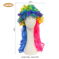 Perruque de cosplay arc-en-ciel YACHEN, perruques synthétiques colorées personnalisées pour femmes, fête, Halloween, Noël, carnaval, costume de drag queen