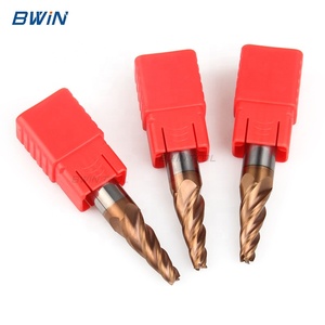 BWIN usine personnalisée 7 degré 4 Flûtes Fraise conique en carbure monobloc fraise en bout plat - Product Image 3