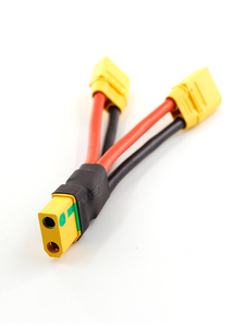 Adaptateur anti-étincelles JHTC XT90S, câble <span class=keywords><strong>parallèle</strong></span> en silicone XT901, connecteur femelle 2 mâles, 45A DC500V, 8/10/12 AWG, pour batterie et moteur RC - Product Image 2
