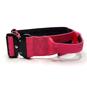 Robuste Nylon-Hundeleine mit Verstellbarer Metallschnalle und Griff – Taktisches Hundehalsband mit Weicher Polsterung für das Training - Product Image 6