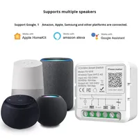 Interrupteur de disjoncteur unique multiplateforme Tuya Matter, maison intelligente, commande vocale, minuterie, écran OLED électrique, sans application de contrôle