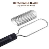 Haute qualité grande taille en acier inoxydable pied fichier Spa pédicure outils colossal pieds râpe callosités dissolvant