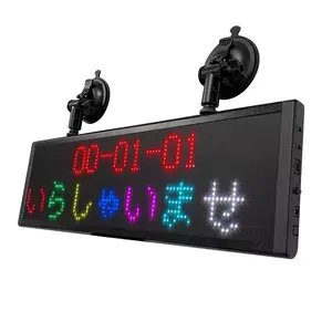 Berichten Bewegende Scrollende Auto Led Display P5 Rgb Wifi Programmeerbare Bus Bestemming Bord Reclame Lopende Led Display