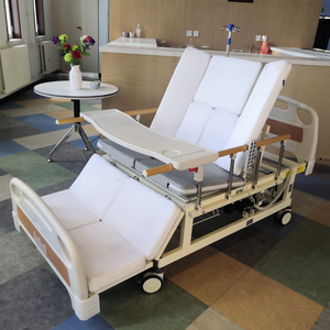 Fabrika fiyat hemşirelik evde bakım yatağı elektrikli tıbbi yatak fiyatları 5 fonksiyon hasta hastane yatağı Clinic Commode ile klinik için - Product Image 5