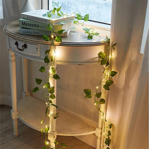 Vides verdes con hojas de hiedra 2M Plata 20 Led Vine Garland Fairy String Light con pilas - Product Image 5