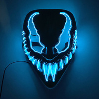 Masque en plastique lumineux intégral Ant-Man Venom pour Halloween, costume de mascarade, masque amusant