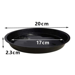 Vassoi Circolari in Plastica Spessa Nera di Varie Dimensioni per <span class=keywords><strong>Piante</strong></span> <span class=keywords><strong>da</strong></span> Giardino e <span class=keywords><strong>Balcone</strong></span> - Product Image 6