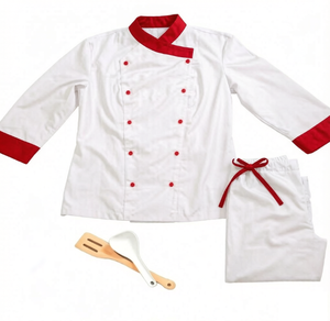 <span class=keywords><strong>Veste</strong></span> <span class=keywords><strong>de</strong></span> chef personnalisée pour homme et <span class=keywords><strong>femme</strong></span>, uniforme <span class=keywords><strong>de</strong></span> <span class=keywords><strong>cuisine</strong></span> professionnel à double boutonnage et manches longues pour restaurants - Product Image 1