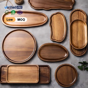 Vassoio in Legno di Acacia di Alta Qualità, Piatti Ecologici, Mini Tagliere in Legno per Cucina - Product Image 1