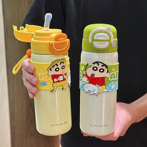 Crayon Shin Chan-taza térmica para niños, botella de agua con aislamiento de doble pared de 700Ml, para niños en edad escolar, artículos para beber portátiles - Product Image 2