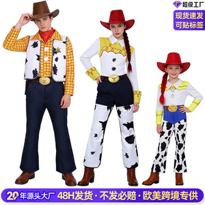 Disfraz de Woody de Toy Story para Hombre, Adulto, Vaquero, para Halloween, Cosplay, con Sombrero, Chaleco, Pantalones, Cinturón, Camisa y Pañuelo - Product Image 2