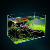 Bureau Petit Beta Fish Tank Maison Salon Micro Paysage Ultra Blanc Verre Acrylique Aquarium