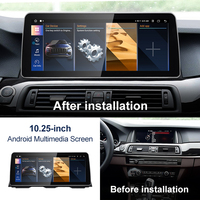 Radio Multimedia para Auto STWEI MTK8581 de 12.3 Pulgadas con DSP, CarPlay, Android 14 para BMW Serie 5 F10 F11, Unidad Principal con Bluetooth