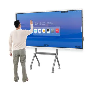 Wholesale Meeting Room Educational Training Large Size Smart Board OPS PC Portable Touch Screen Interactive Whiteboard