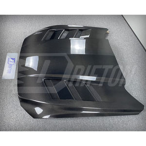 Capot en fibre de carbone style Drifton Vent pour Mustang Gen6 S550.2 2018-2023, nouveau noir, finition brillante/mate 3K/6K/12K - Product Image 4