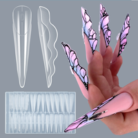 BIN Popular Butterfly Dual Form 15 Tailles Réutilisables pour Extension de Gel Constructeur