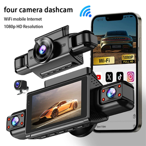 Caméra de voiture 4 canaux 360 Panorama <span class=keywords><strong>Car</strong></span> DVR Night Vision WiFi <span class=keywords><strong>Dash</strong></span> Cam Auto Video Recorder 256GB Storage <span class=keywords><strong>Dash</strong></span> Driving Cameras - Product Image 1