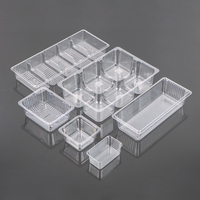 Plateau d'emballage alimentaire jetable en plastique PET transparent Hengmaster pour biscuits et gâteaux