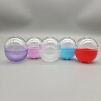 Vente en gros OEM de capsules vides en plastique PP translucide couleur macaron 50*57mm pour distributeur automatique
