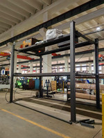 Système de stationnement de voitures à 4 poteaux, système de stationnement de voitures à trois niveaux, système de stockage de véhicules