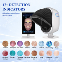 Analyseur de peau AI série O1, appareil de 15,6 pouces, 17 indicateurs de détection, scanner facial profond, appareil de diagnostic cutané professionnel