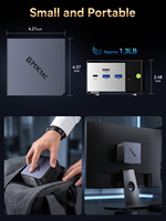 Workstation AMD AI 9 HX470 Mini PC 12-core 24-thread Computer WiFi7 Mini PC 64GB LPDDR5 1TB SSD Gaming Computer Desktop