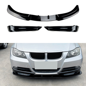Spoiler avant BMW E90 E91 2005-2008 Noir Piano Matière PP pour kit carrosserie 320i 325i - Product Image 1
