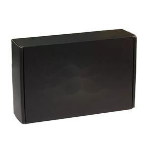 CHING <span class=keywords><strong>TA</strong></span> özel Logo Kraft kağıt nakliye kutusu oluklu siyah gizem Bo ambalaj tedarikçisi Kraft el işi kağıdı mailler posta nakliye - Product Image 2