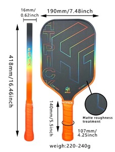 HTPICK <span class=keywords><strong>T700</strong></span> 냉간 압축 탄소 섬유 피클볼 패들 하이 퀄리티 엔터테인먼트를위한 벌집 코어 - Product Image 2
