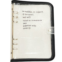 Protège-cahier A5/A6 en PVC coloré de style coréen, mignon et créatif, pour fans, avec pochette pour cartes et journal intime