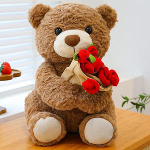 Orsacchiotto di Peluche, Giocattolo Decorativo, Cuscino, Figura da Abbracciare, Bouquet, Oggetto da Collezione, Orsetto da Abbracciare - Product Image 4