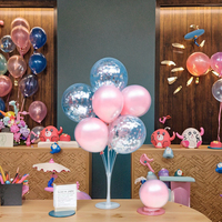Kit de ballons ours en peluche pour bébé garçon - Bleu et marron, guirlande d'arche pour fête d'anniversaire