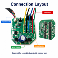 Carte de contrôle moteur sans balais Palo Power Tool BLDC Driver PCB 18V-36V 200W-400W pour perceuse électrique et clé à chocs électrique