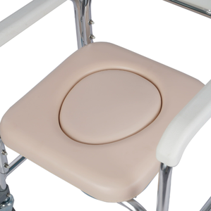 Wheeled toilet <b>chair</b> Disabled toilet <b>chair</b> Toilet stool Movable with pedals Pregnant women and the elderly Toilet <b>bath</b> <b>chair</b> - Product Image 3