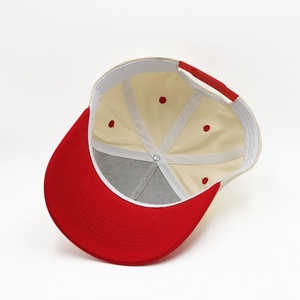 <span class=keywords><strong>Gorra</strong></span> de Béisbol de 5 Paneles, Personalizada, Bordada, de Diseño, con Visera <span class=keywords><strong>Roja</strong></span>, de Dos Tonos, para Hombre, MOQ Bajo - Product Image 4