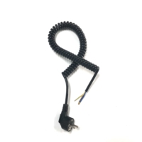 Câble PUR étanche standard européen 3 m 3 broches, câble spiralé industriel 220 V, cordon d'alimentation, connecteur, prise