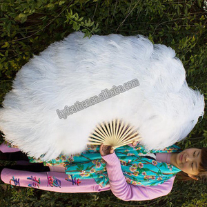 Trắng Lớn Đà Điểu Lông Fan Cho Phụ Nữ Trang Phục Hiển thị Tea Party Holiday Cung Cấp Khiêu Vũ Cô Dâu Trang Trí Nội Thất Đám Cưới Chụp Ảnh Phụ Kiện - Product Image 1