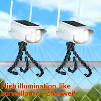 Lampe murale de surveillance LED solaire personnalisée pour extérieur, éclairage de cour et de jardin avec capteur, idéale pour l'export.
