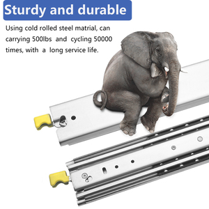 Keschen 500lbs 227kg Tải công suất mở rộng đầy đủ 1500mm dài nhiệm vụ nặng nề Kính thiên văn ngăn kéo Slide Runner - Product Image 3