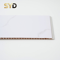 Paneles de Techo y Pared de PVC Ignífugos de Primera Calidad con Diseño Moderno, Instalación de Rejilla de Techo para Baño, Cocina y Uso en Hoteles
