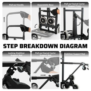 Kereta memanjat tangga tugas berat kapasitas 5.50lb cocok untuk mesin cuci kulkas kecil - Product Image 5