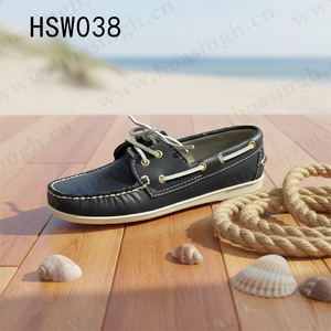 ZYF, <span class=keywords><strong>Scarpe</strong></span> Basse Casual in Pelle Marrone Stile Nautico con Lacci, Modello Penny, per il Tempo Libero, Taglie Grandi HSW040 - Product Image 5