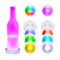 Sous-verre LED activé par le poids avec matériau ABS personnalisé, design moderne, impression sérigraphiée